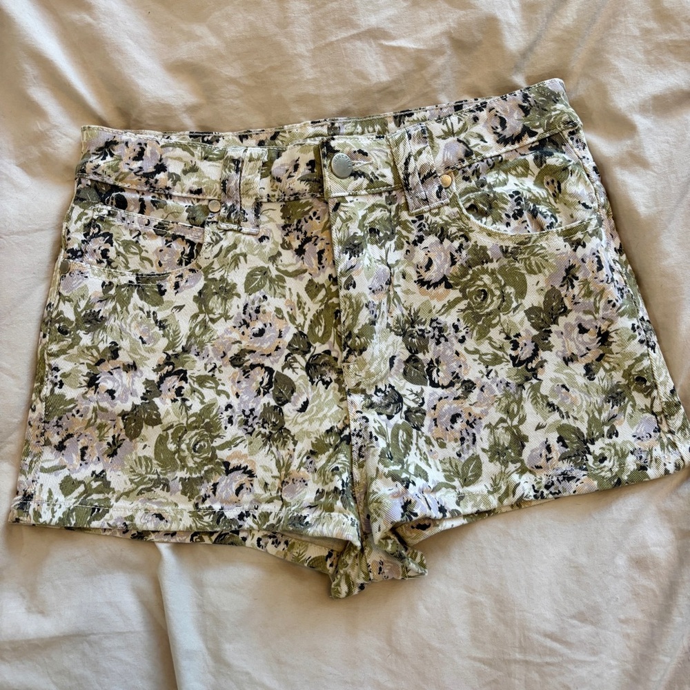 Minkpink Floral Jean Shorts